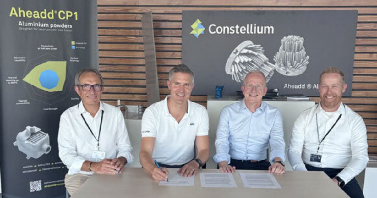Constellium partners with EOS to qualify Aheadd CP1 and accelerate Al5X1 alloy industrialization