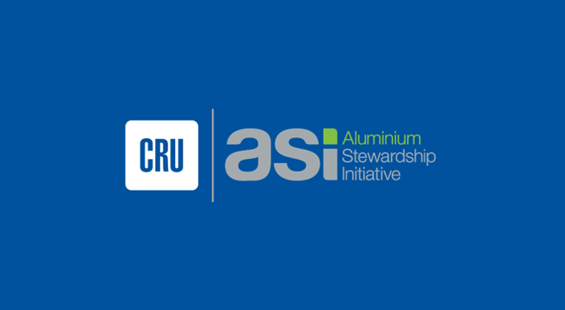 CRU signs MOU with Aluminium Stewardship Initiative (‘ASI’) to progress towards the targets of transparency in aluminium sustainability data