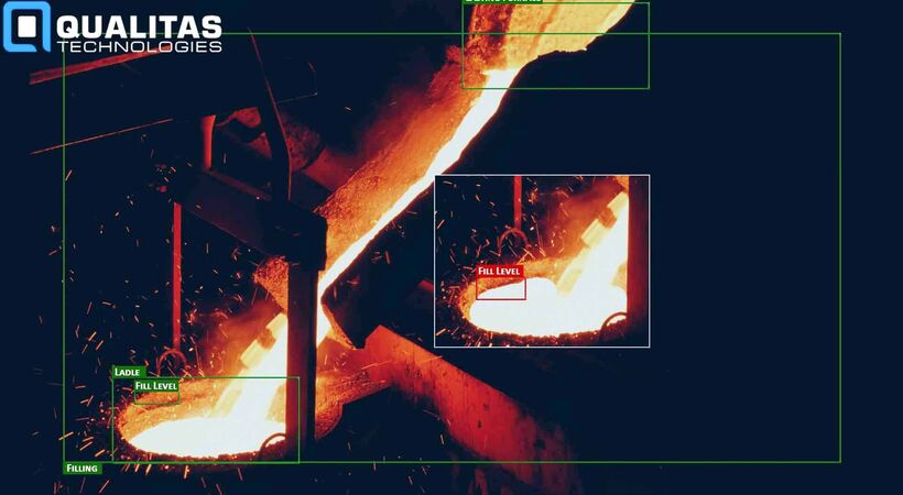 Fill level Inspection of Molten Aluminium Using AI-Based Machine Vision System