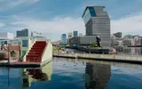 World's first floating sauna in recycled aluminium makes a big splash in the heart of Oslo