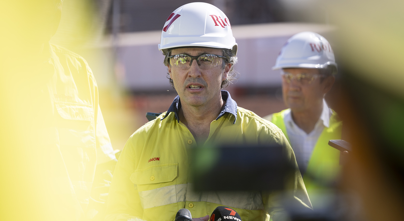Simon Trott, Chief Executive of Rio Tinto