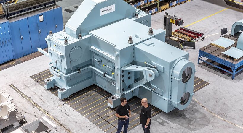 Central to the modernisation was SMS group's twin-motor drive train equipment.