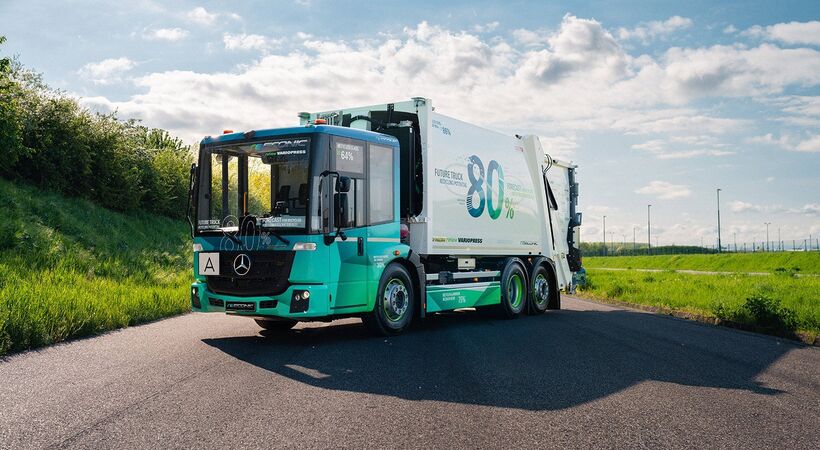 Hydro supplied 31 different extruded parts totalling 600 kilos for the reECONIC project. The Mercedes-Benz ReECONIC is pictured above.