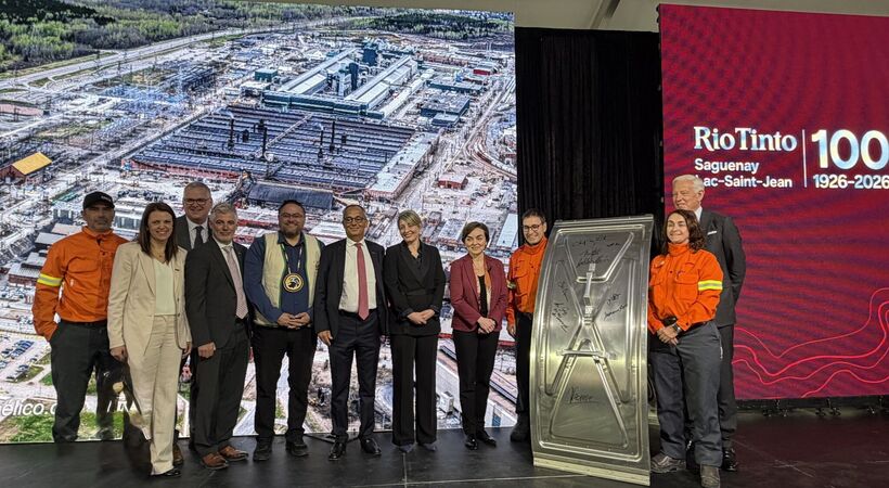 Rio Tinto commissioned its AP60 aluminium technology in Quebec, Canada