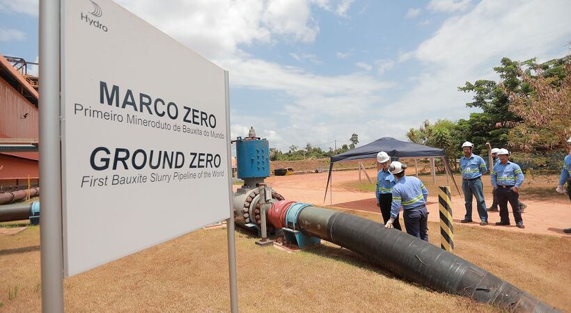 Hydro Paragominas bauxite pipeline in Brazil halted for extended maintenance